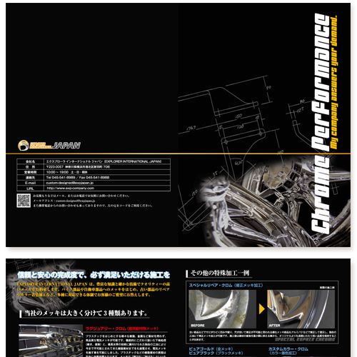 メッキ会社パンフレット